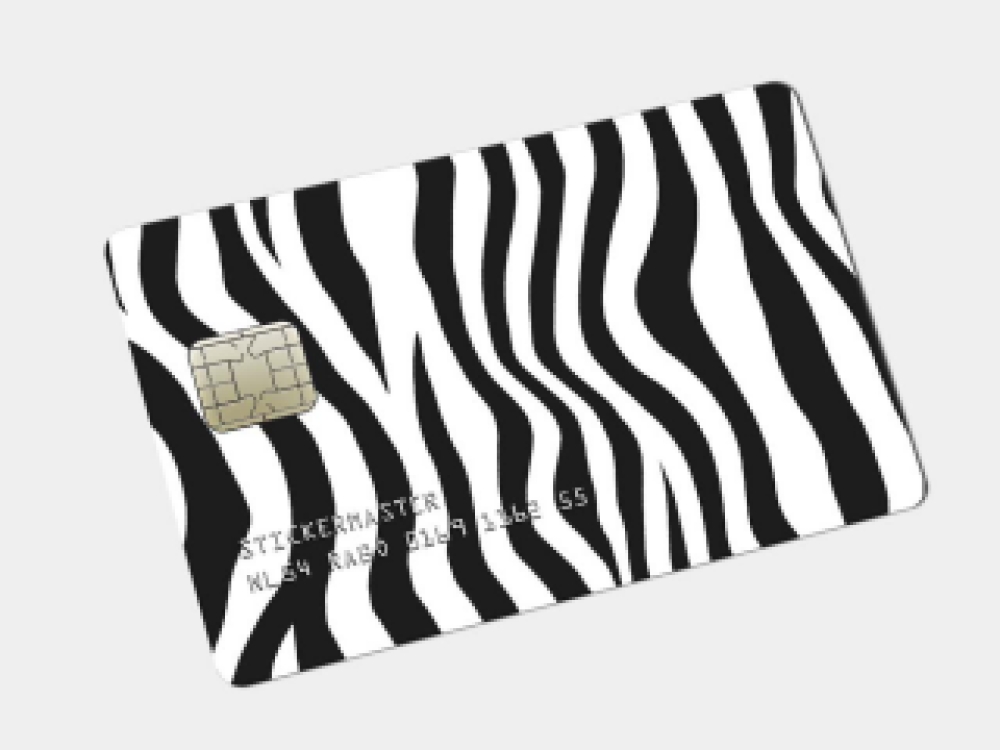 Pinpas Sticker Dierenprint Zebra